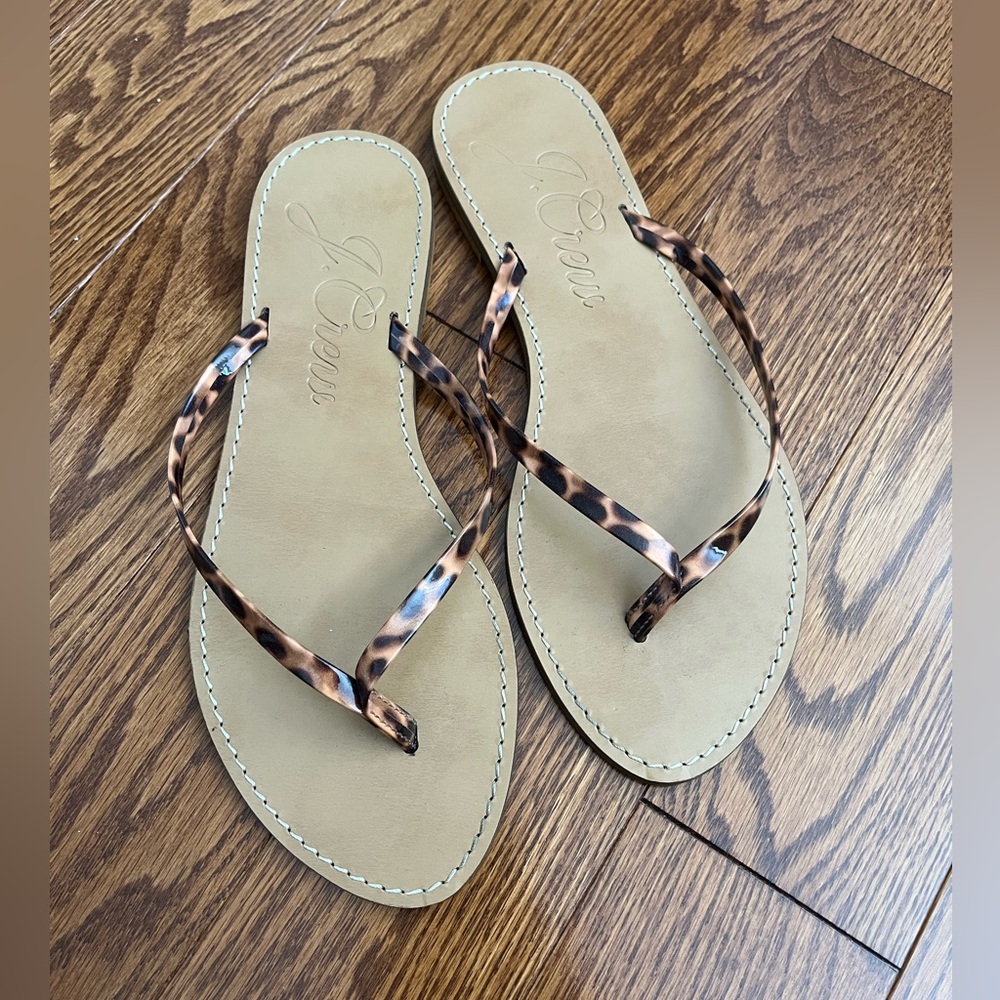 J. Crew Women’s Leopard Print Sandals